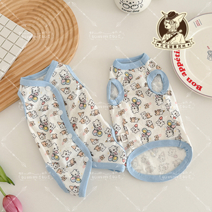 25夏季 背心包肚衣 无毛猫德文宠物小猫咪纯棉网眼透气柔软轻薄短袖