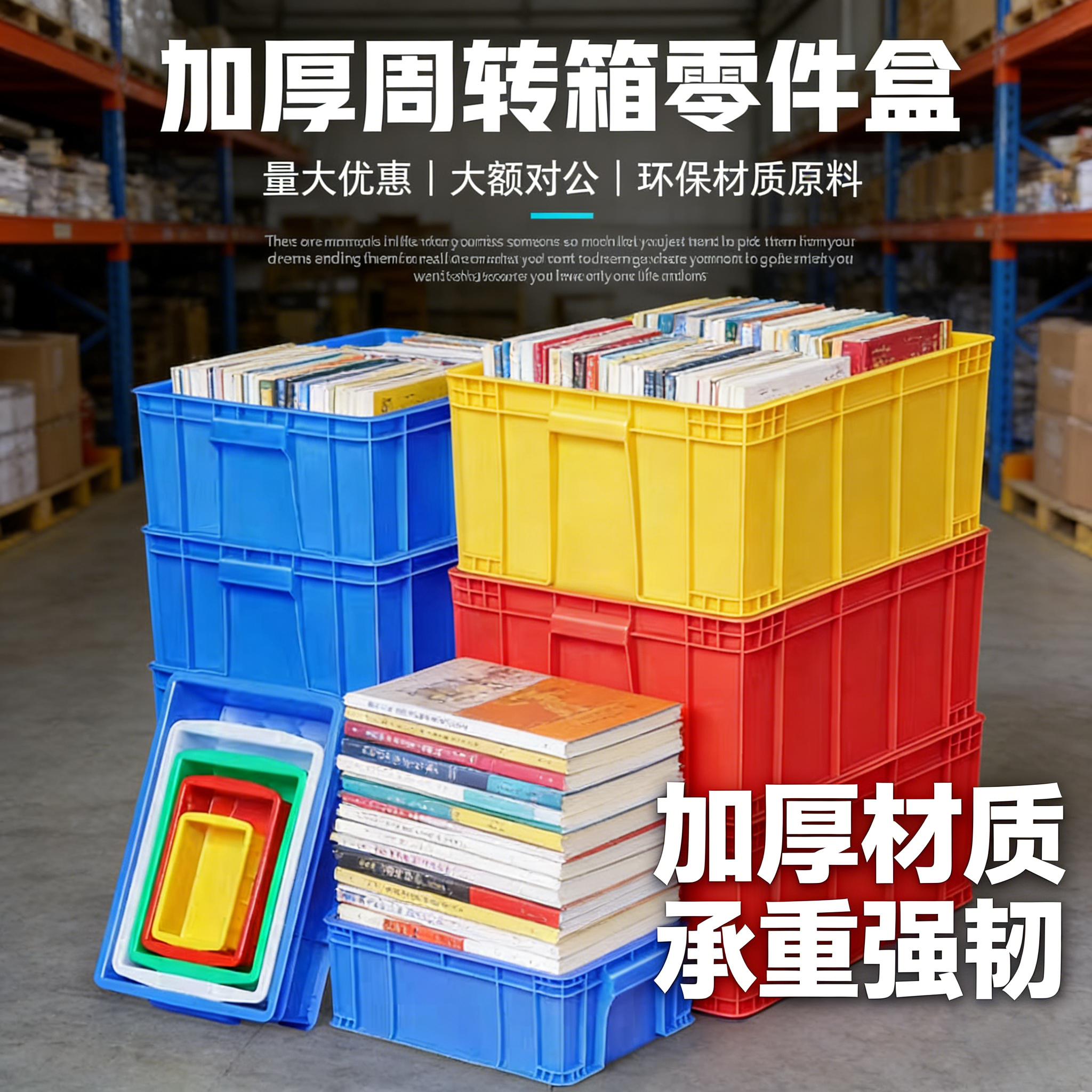 塑料周转箱盒子长方形零件盒物料螺丝仓库配件物料箱周转塑料箱,包装,塑料周转箱,淘宝优惠券,粉丝福利购,淘宝优惠卷