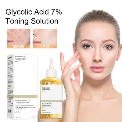 跨境现货7%乙醇酸爽肤水Glycolic acid toner精华滋润补水保湿