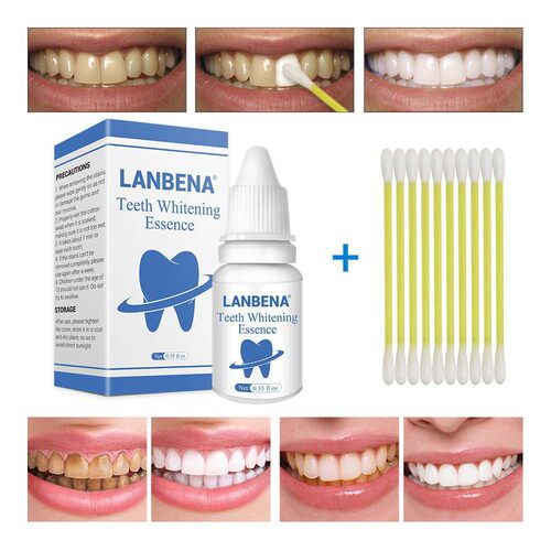 LANBENA 蓝蓓娜牙斑净牙齿美白洗牙液白牙粉去黑牙黄牙烟牙 LA-45
