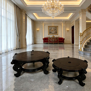 批发珊瑚鱼缸垫高实木底座玻璃瓶奇石玉石底座放花盆花瓶摆件木托