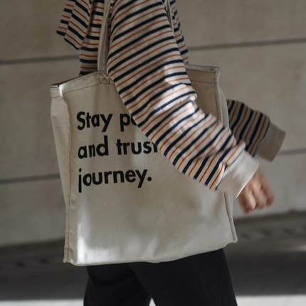 VM香草山 你的旅程 帆布包单肩包原创设计秋冬经典加厚大容量百搭