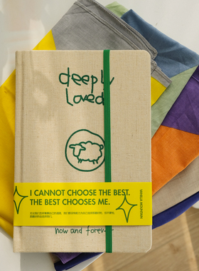 VM香草山 咩咩系列 精装硬皮布面笔记本原创设计记事本日记本简约