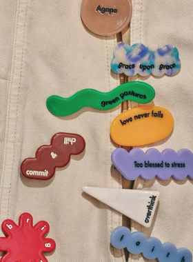 VM香草山 小话语发饰醋酸发夹发圈碎发刘海夹高弹力原创设计