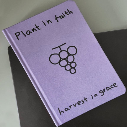 VM香草山 葡萄 精装硬皮布面笔记本原创设计记事本日记本简约