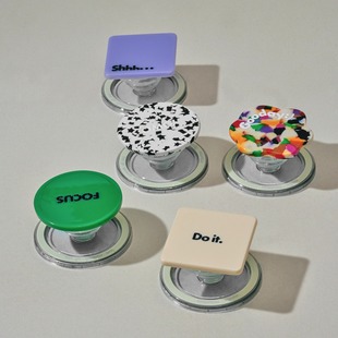 加厚醋酸 图形化纯色质感磁吸手机支架 原创设计 小意思 VM香草山