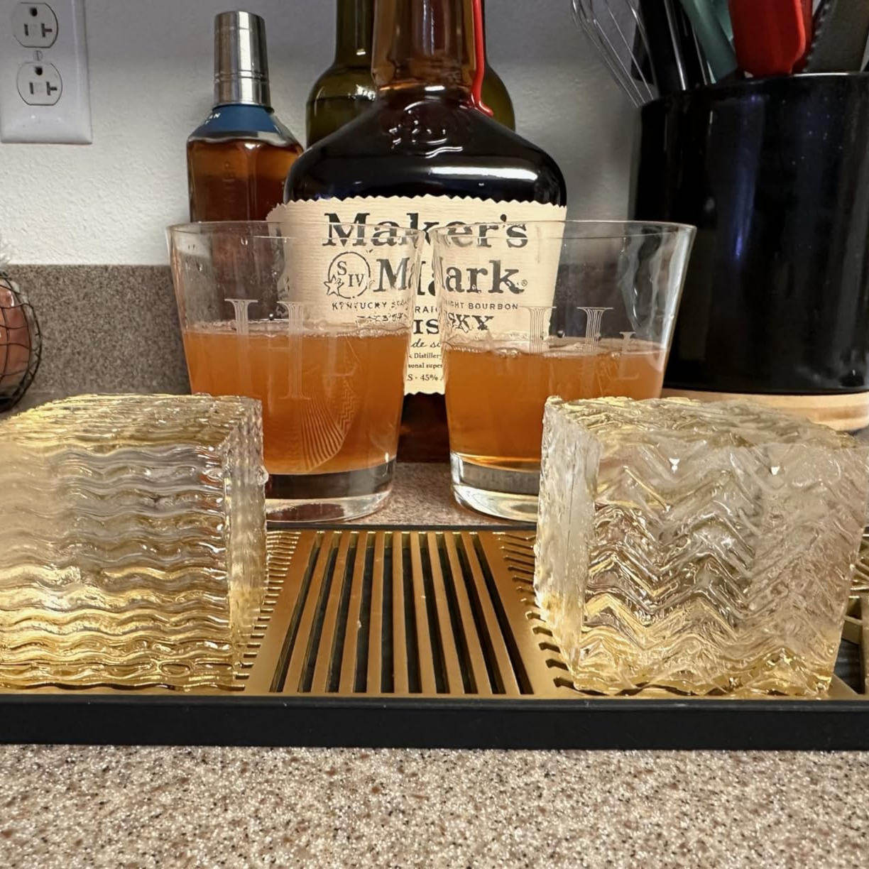 家庭酒吧派对鸡尾酒水制作冰块金属模具DIY冰镇饮料模具印制托盘