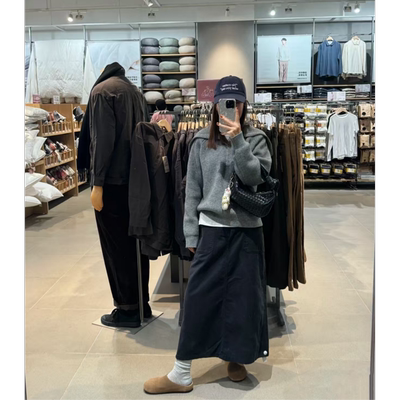 LINHOUSE林子家拉链针织衫毛衣女