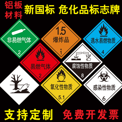 2026新规危险品标识牌新国标油罐车道路运输安全反光警示牌菱形牌