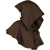 Brown Medieval Hooded Cloak