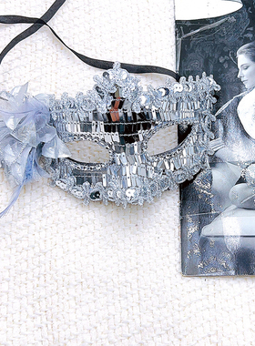 性感半脸面具女化妆舞会派对黑色成人派对公主威尼斯面罩表演道具