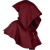 Burgundy Medieval Hooded Cape