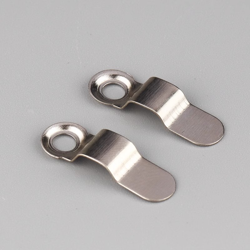 银色弓形弹片相框背板压片瓜子片挡片转扣暗挂背板扣压片五金配件