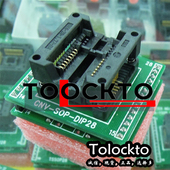 SOP16转换座 进口SOP28转DIP28 SOP20 烧录座测试座镀金300mil