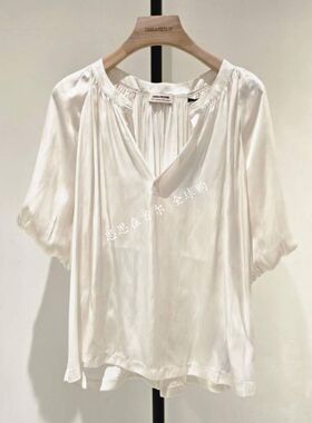 韩国代购 ZADIG&VOLTAIRE 26秋 衬衫 ZE6FFCTSH012