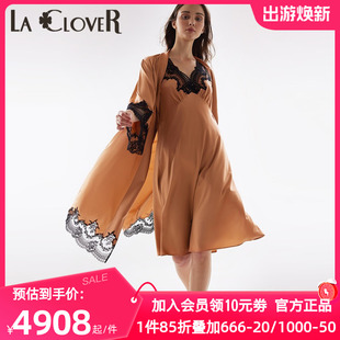 夏季 爱慕高端LACLOVER兰卡文正品 睡衣长睡袍新娘婚礼性感LC48UD1