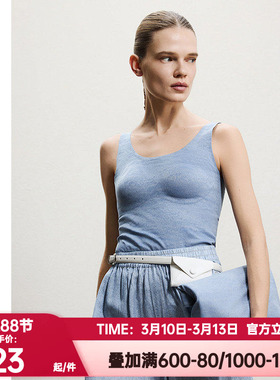 爱慕CHUANG正品春夏季女士软托乳贴带胸垫打底背心上衣CA722201