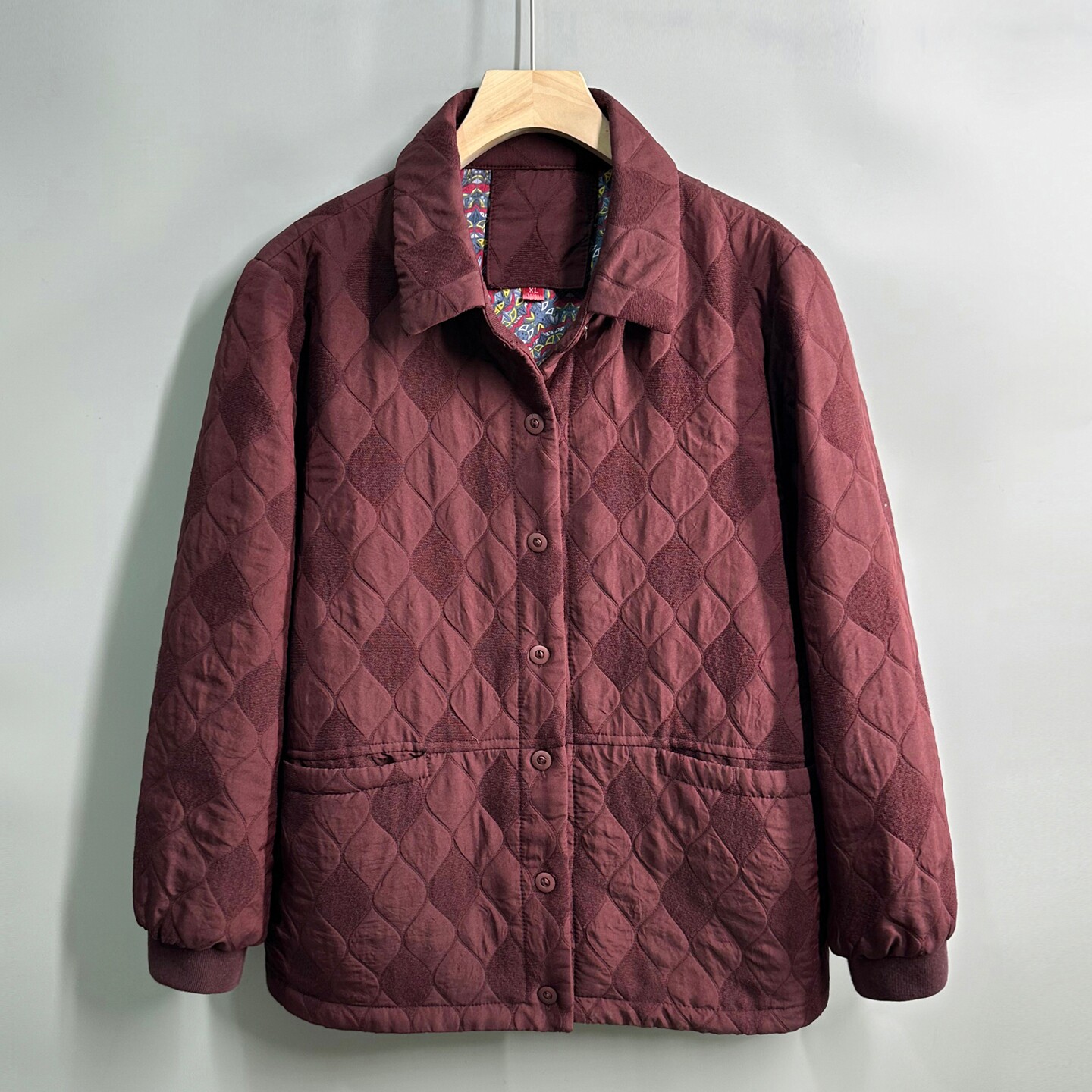 中老年人轻薄小棉袄女春秋2026新款夹棉上衣妈妈春装薄款棉服外套