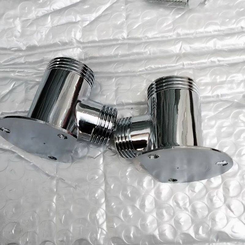 暗装改明装接头配件花洒304不锈钢混水阀底座固定转换全铜淋浴