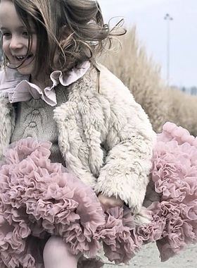 儿童裙子angel'sface网纱裙 童裙公主裙百天周岁拍照tutu蓬蓬裙