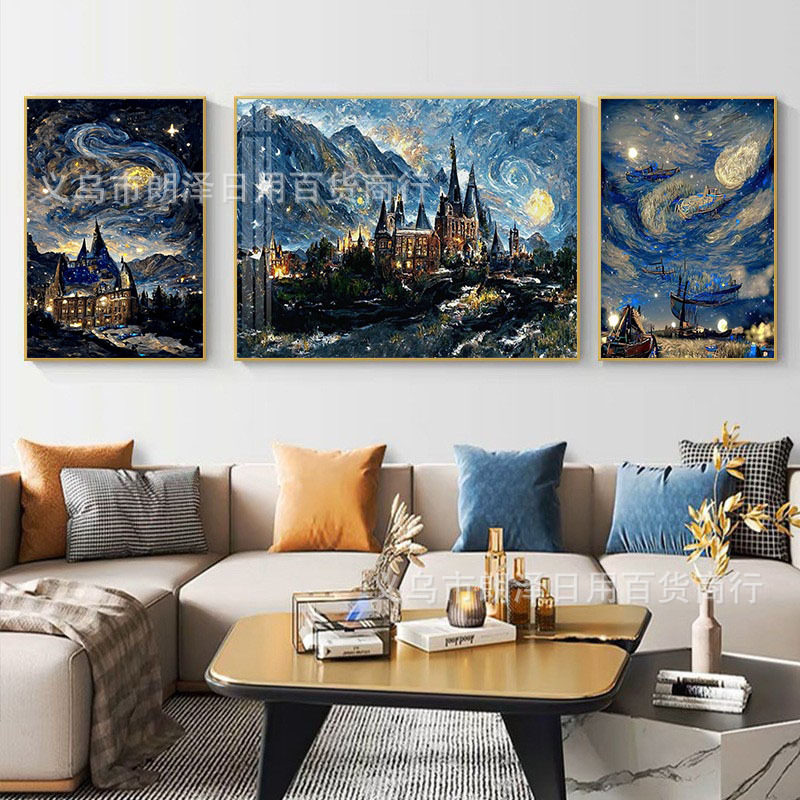 钻石绣2024年新款满钻DIY客厅卧室星空图像点钻十字绣,居家布艺,钻石绣,淘宝优惠券,粉丝福利购,淘宝优惠卷