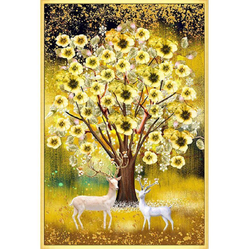 钻石绣2024年新款满钻5d十字绣贴钻摇钱树发财树客厅玄关竖版,居家布艺,钻石绣,淘宝优惠券,粉丝福利购,淘宝优惠卷