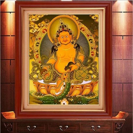 钻石绣2024年新款满钻玄关钻石画佛像唐卡点钻画沾钻十字绣送钻石,居家布艺,钻石绣,淘宝优惠券,粉丝福利购,淘宝优惠卷