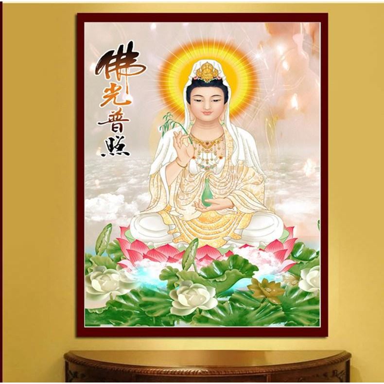钻石绣2024年新款满钻点钻十字绣观音