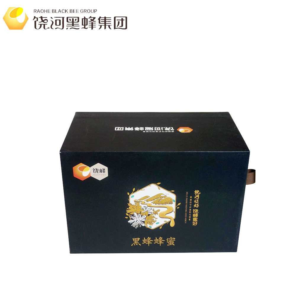饶河东北黑蜂蜂蜜礼盒248克*4瓶送礼佳品