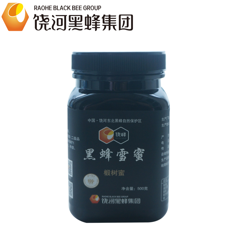 饶峰牌100+东北黑蜂椴树蜜500g 农家自产土蜂蜜，食品天然、纯正