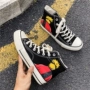 Giày Naruto nam giày vải chung anime hoạt hình vẽ tay graffiti cao để giúp giày mùa hè 2019 mới - Giay cao shop giày bóng rổ