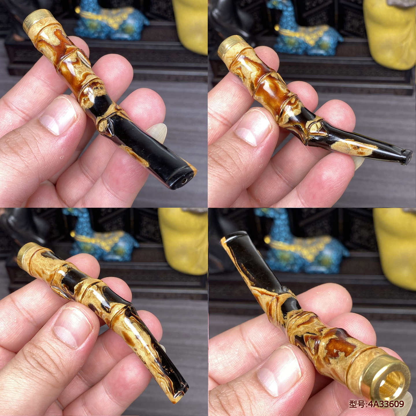 天然保真海柳竹节烟嘴