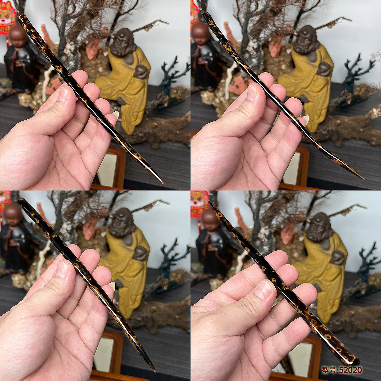 保真天然海柳古风手工发簪送礼