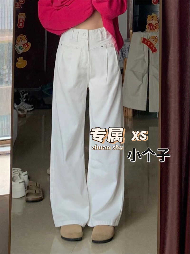 适中2024年夏季牛仔布小个子长裤