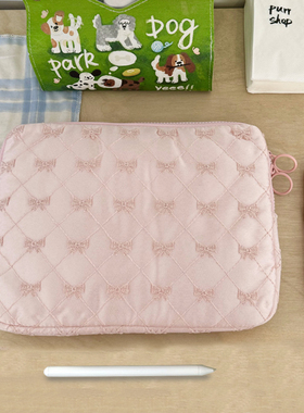 韩系蕾丝蝴蝶结笔记本内胆包苹果macbookair13.3平板ipad11寸收纳包华为matebookGT14.2联想小新pro16保护套