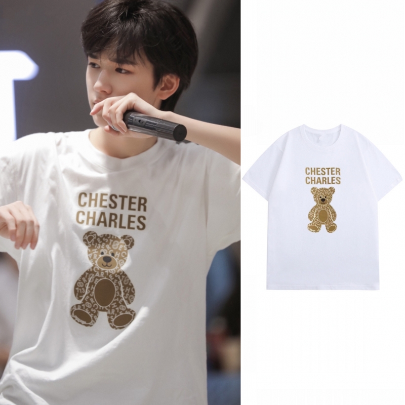 时代少年团宋亚轩同款衣服小熊短袖t恤女夏季韩版ins潮牌宽松上衣