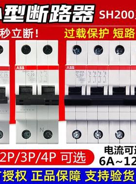 小型断路器SH201 1P空气开关2P3P4P家用空开C16A20A32A63A100A