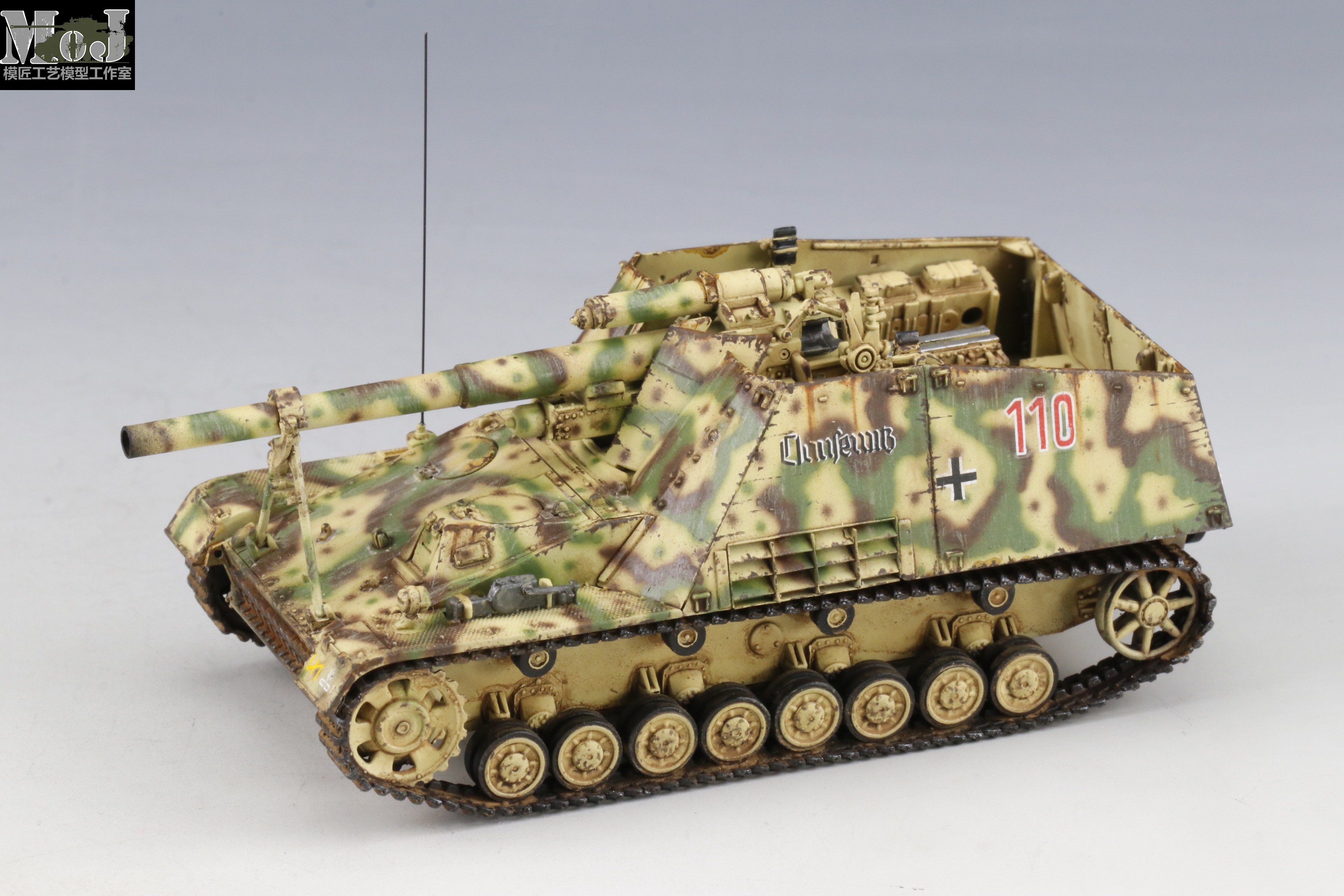 【模匠】1/72威龙7627 德国"野蜂"自行榴弹炮 成品代工