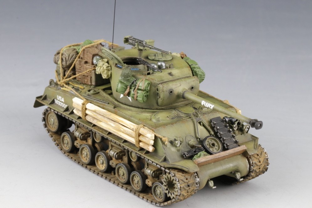 【模匠】1/72小号手07229 美国M4A3E8坦克 狂怒 改造版 成品代工