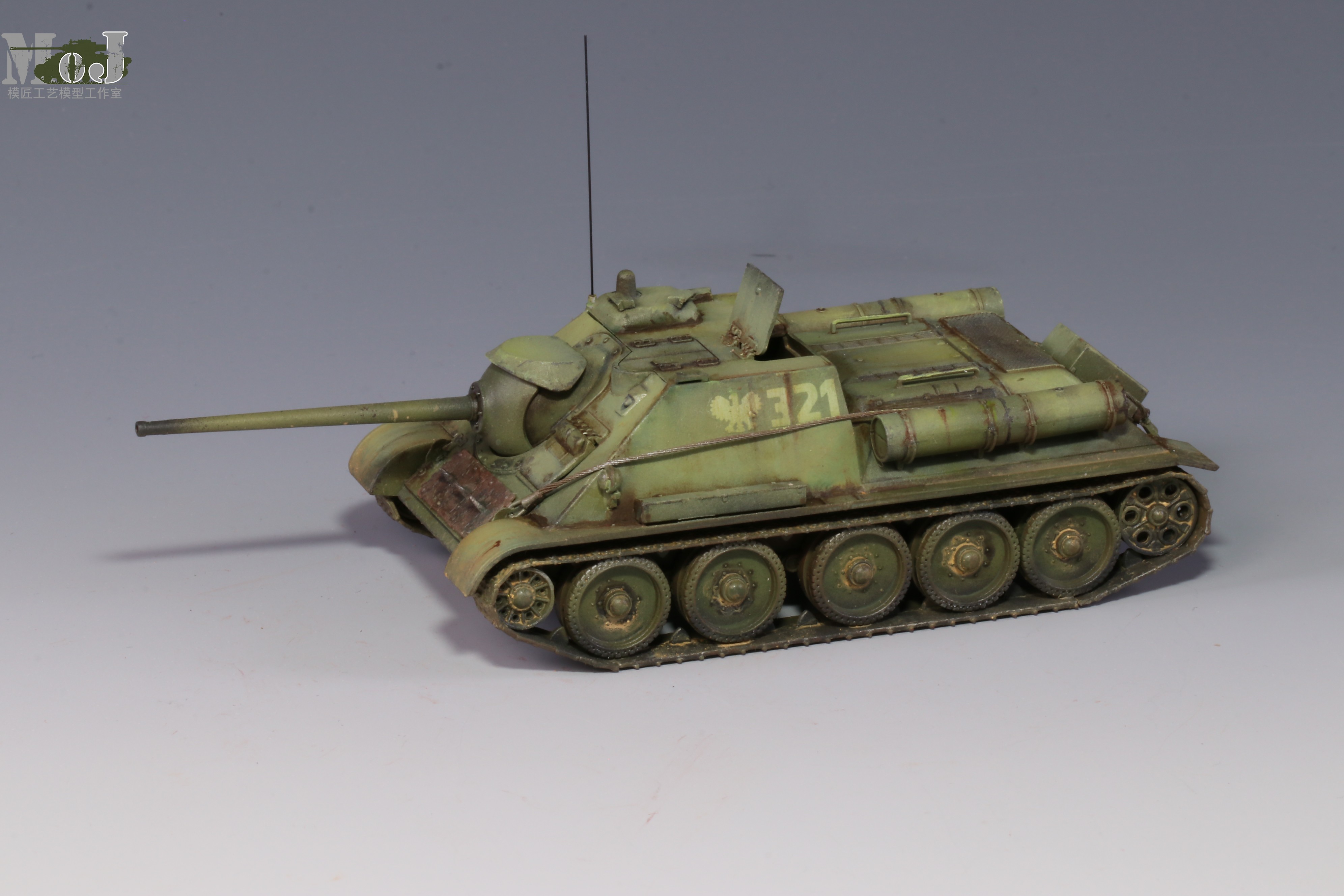 【模匠】六分仪 720108 1/72苏联 SU-85坦克歼击车成品代工