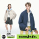 Dream 情侣刺绣夹克 2026新款 made美式 双面穿格子拉链外套男女春季