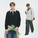 made美式 春秋季 假两件衬衫 卫衣男款 半拉链内搭上衣 领POLO衫 Dream