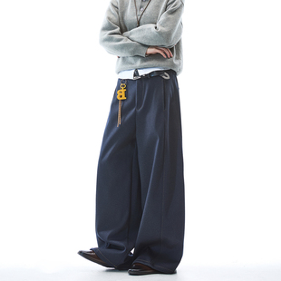 made老钱风高级垂感西裤 男生裤 男款 宽松直筒休闲裤 子 秋冬季 Dream