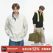 Dream 重磅休闲男生无帽上衣 cleanfit立领卫衣男秋冬季 made 美式