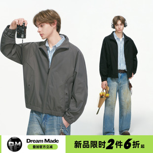 短款 Dream 解构廓形飞行教练夹克男秋季 美式 冲锋衣外套男生 made