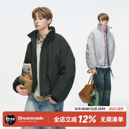 Dream made美式cleanfit立领短款棉服男冬季加厚飞行教练棉衣外套