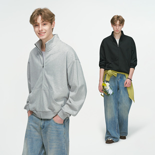 made 卫衣男春秋季 美式 开衫 休闲cleanfit外套 立领boxy短款 Dream