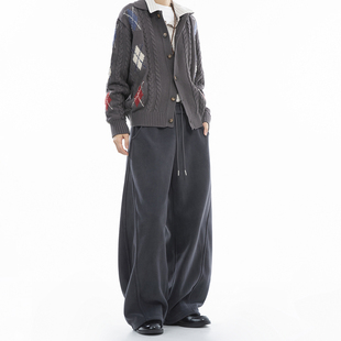 made 加绒加厚宽松直筒阔腿裤 摇粒绒通勤休闲裤 冬季 子 男款 Dream