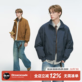 加厚保暖防风情侣飞行外套 90白鸭绒立领羽绒服男冬季 Dream made