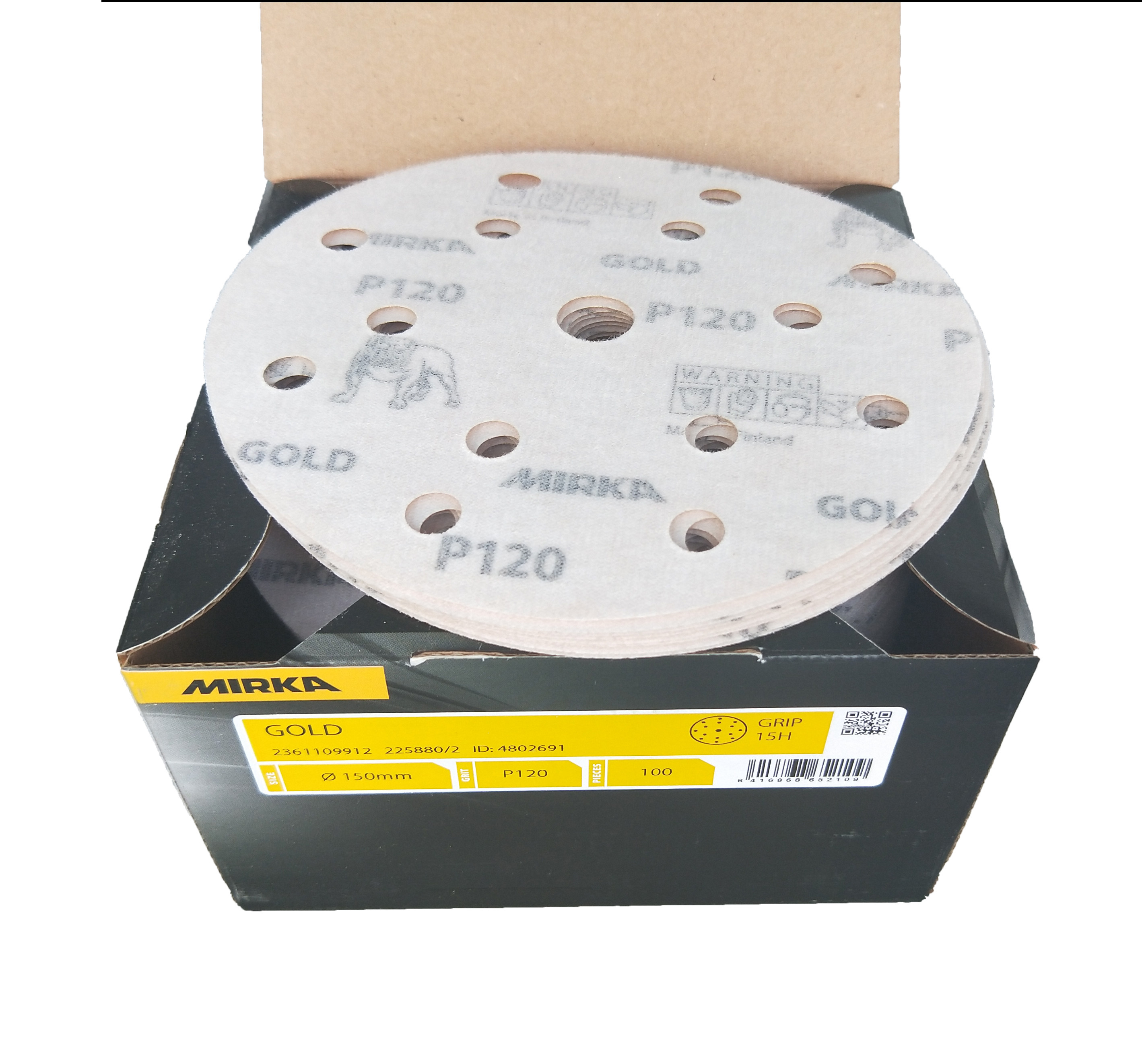 Finland MIRKA Imported Sandpaper 6 15 Kong Mocha GOLD Gold medal Sanding paper polish Sand discin the Standard Parts/Parts/Industrial consumables, Abrasives, Sandpaper category - from Buy2taobao.com to provide professional Taobao agent buy service